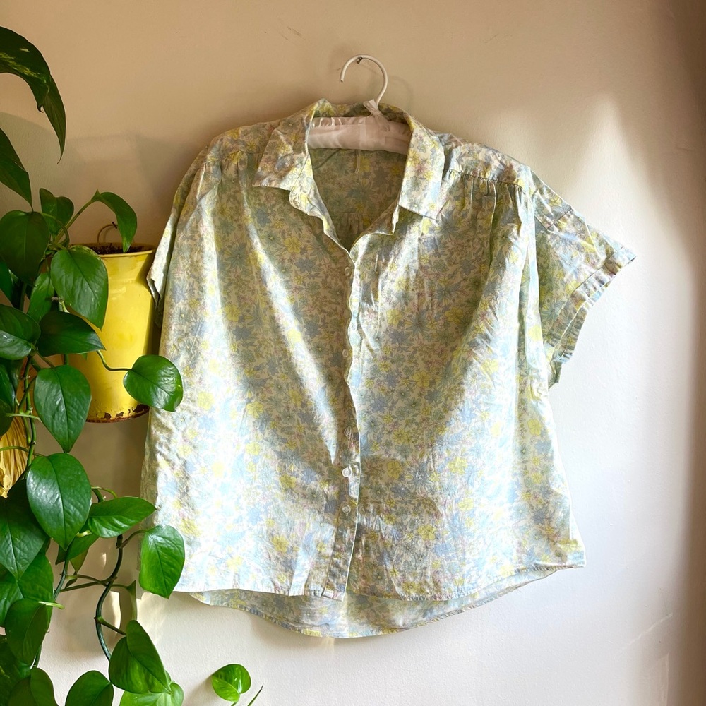 Floral Free People Blouse